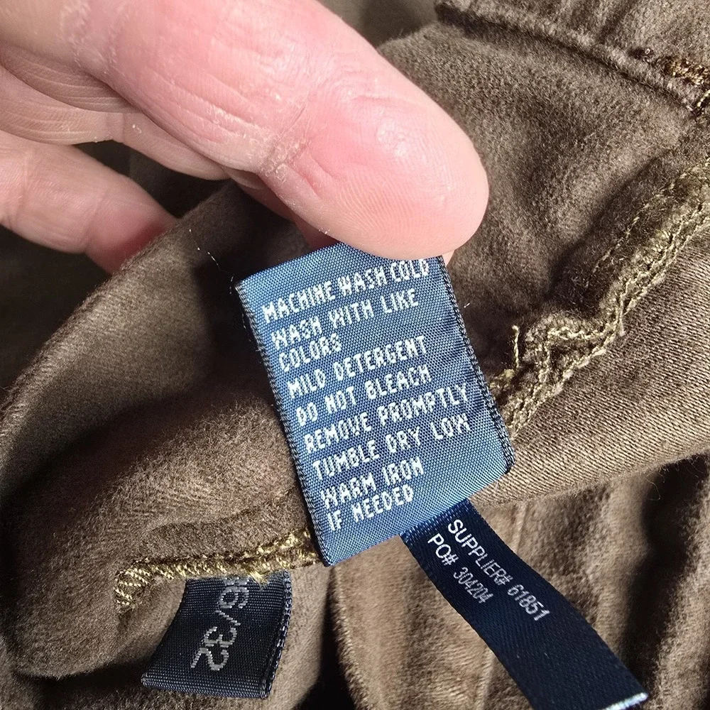 Vintage Polo Ralph Lauren Pants Mens 36x32 (29) Brown Soft Slim Fit 5 Pocket